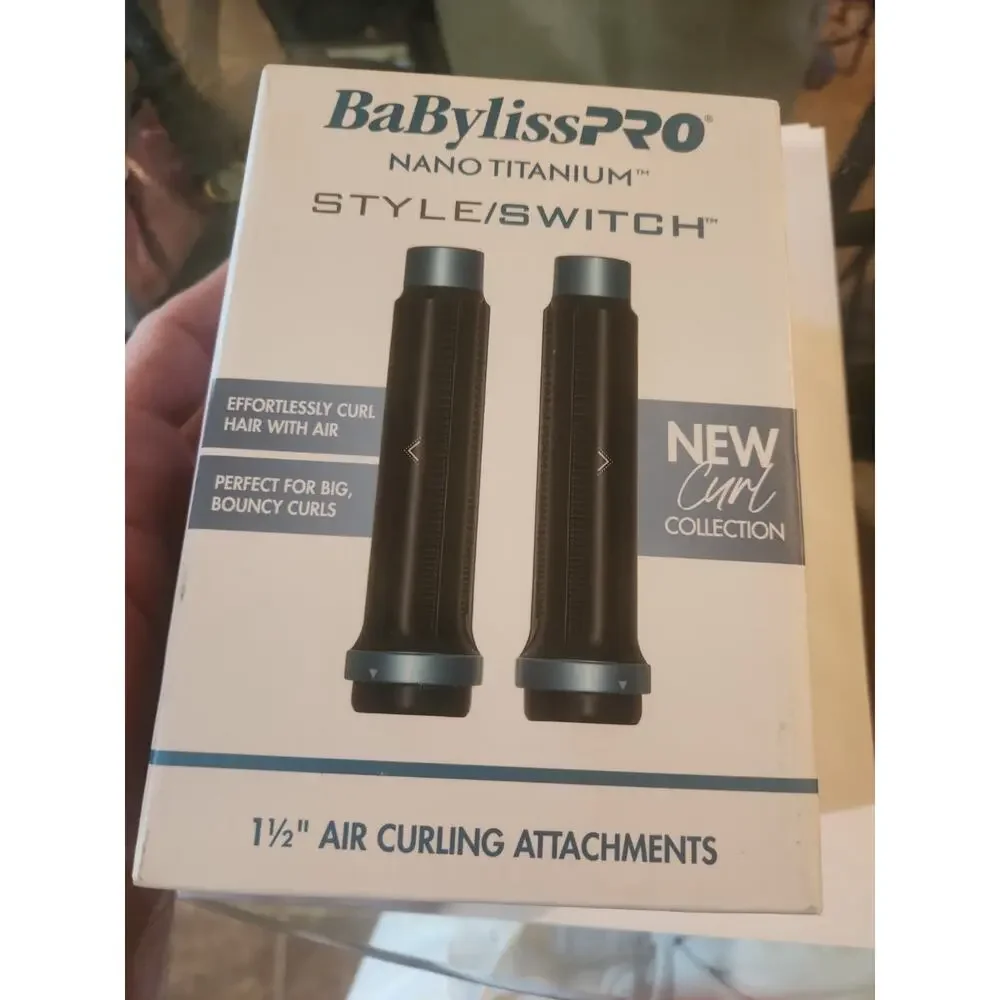 BaByliss Pro StyleSwitch Ionic Multi Styler 1 1/2” Air Curling Attachments NEW
